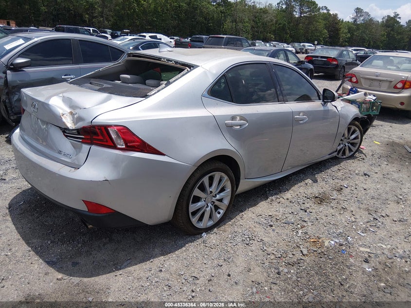 2015 Lexus Is VIN JTHBF1D27F5052227 IAAI salvage auction — ALL OVER, Salvage Title, sold $25 on 2026-07-28 (photo 4)
