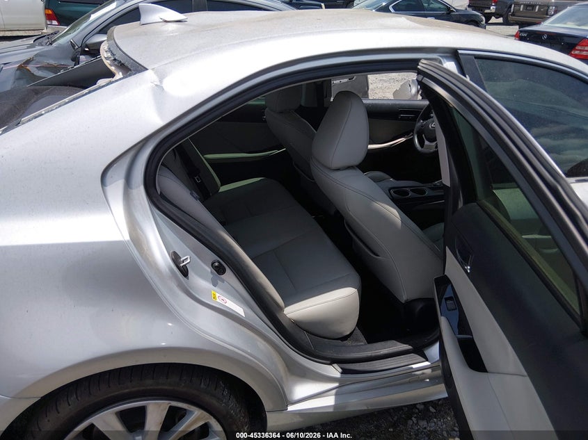 2015 Lexus Is VIN JTHBF1D27F5052227 IAAI salvage auction — ALL OVER, Salvage Title, sold $25 on 2026-07-28 (photo 8)