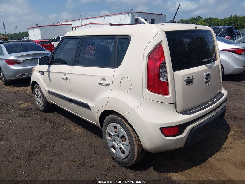 2012 Kia Soul VIN KNDJT2A51C7468512 IAAI salvage auction — NORMAL WEAR, Clear (Maryland), sold $175 on 2026-07-08 (photo 3)