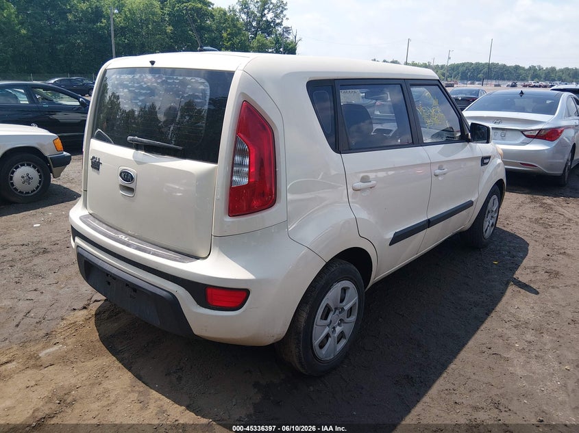 2012 Kia Soul VIN KNDJT2A51C7468512 IAAI salvage auction — NORMAL WEAR, Clear (Maryland), sold $175 on 2026-07-08 (photo 4)
