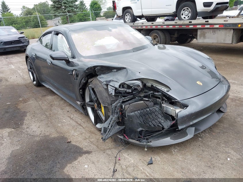 2020 Porsche Taycan VIN WP0AC2Y11LSA70753 IAAI salvage auction — FRONT END, Clear (Michigan), sold $20,000 on 2026-07-22 (photo 1)