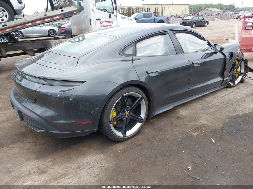 2020 Porsche Taycan VIN WP0AC2Y11LSA70753 IAAI salvage auction — FRONT END, Clear (Michigan), sold $20,000 on 2026-07-22 (photo 4)