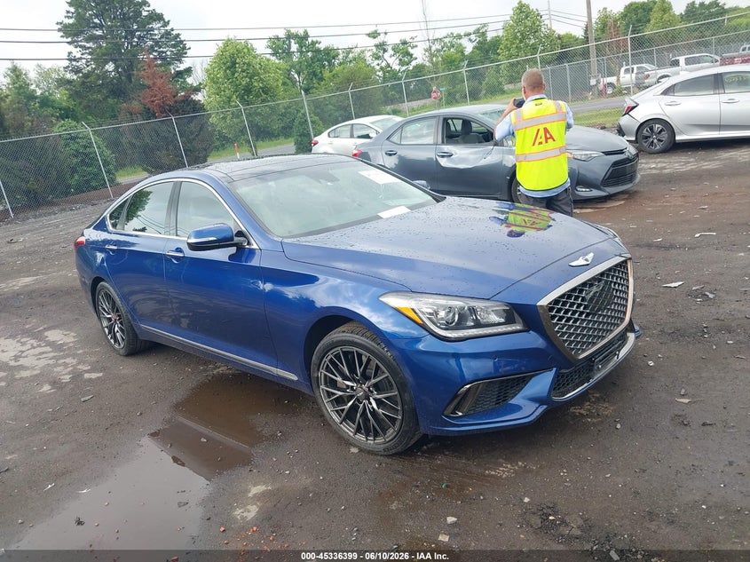 2015 Hyundai Genesis VIN KMHGN4JF4FU090535 IAAI salvage auction — LEFT REAR, Salvage (Virginia), sold $3,100 on 2026-07-07 (photo 1)