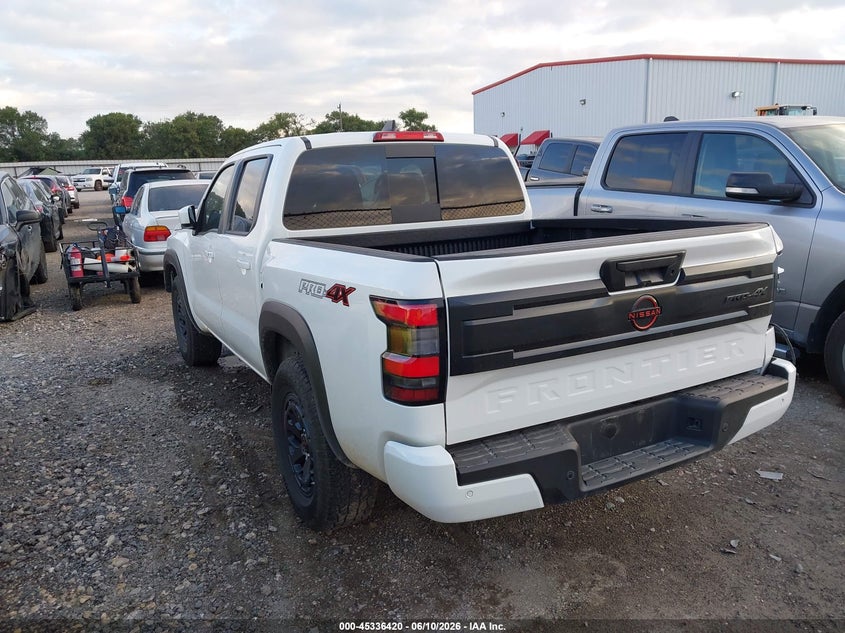 2026 Nissan Frontier VIN 1N6ED1EK1TN638241 IAAI salvage auction — RIGHT REAR, Enterprise Vehicles Clear Only (Texas), sold $25,900 on 2026-07-07 (photo 3)
