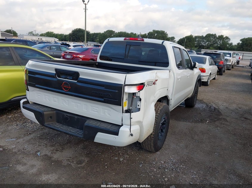 2026 Nissan Frontier VIN 1N6ED1EK1TN638241 IAAI salvage auction — RIGHT REAR, Enterprise Vehicles Clear Only (Texas), sold $25,900 on 2026-07-07 (photo 4)
