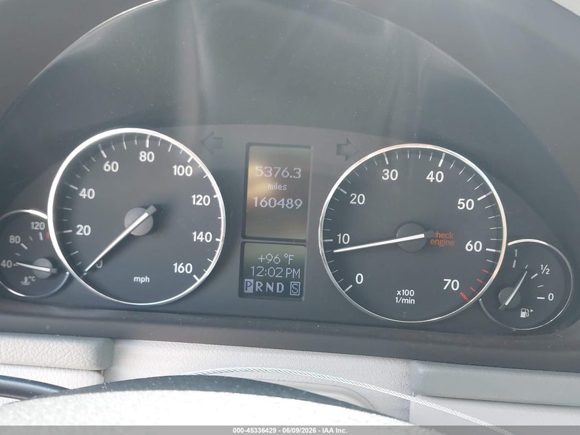2007 Mercedes-benz C class VIN WDBRF52H27F936293 IAAI salvage auction — HAIL, Original (Texas), sold $600 on 2026-07-29 (photo 7)