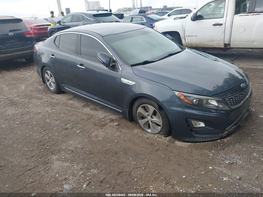2015 Kia Optima VIN KNAGM4AD3F5081922 IAAI salvage auction — NORMAL WEAR, Clear (Indiana), sold $350 on 2026-07-22 (photo 1)