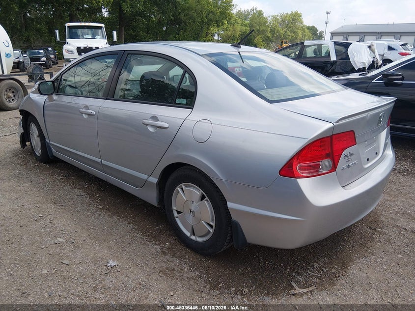2007 Honda Civic hybrid VIN JHMFA36237S001139 IAAI salvage auction — FRONT END, Clear (Indiana), sold $450 on 2026-07-22 (photo 3)