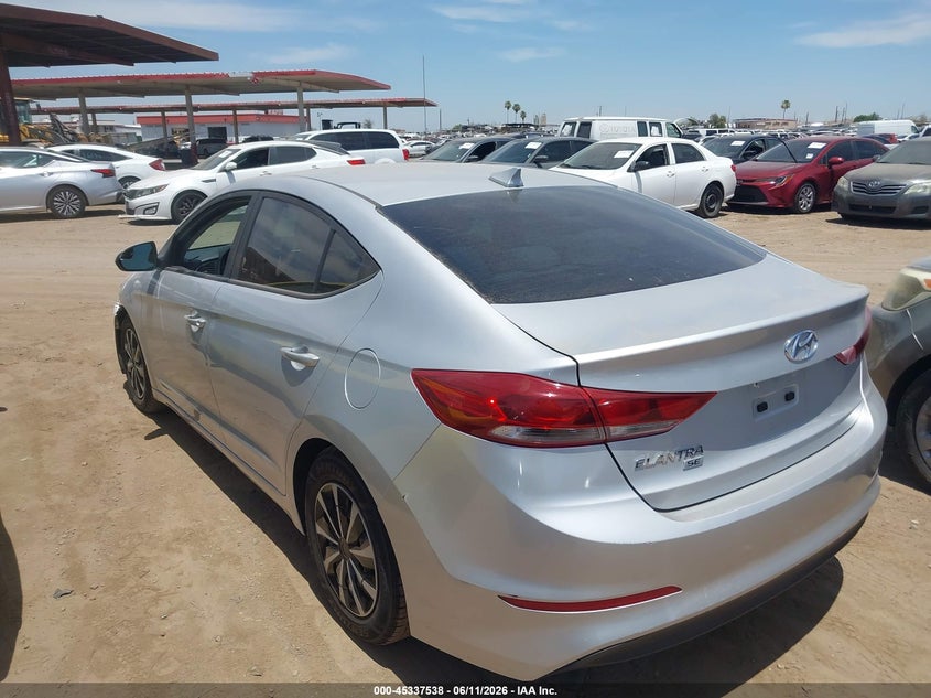 2017 Hyundai Elantra VIN KMHD74LF7HU120964 IAAI salvage auction — UNKNOWN, Salvage (Arizona), sold $1,850 on 2026-07-07 (photo 3)