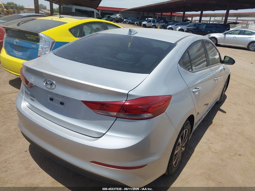 2017 Hyundai Elantra VIN KMHD74LF7HU120964 IAAI salvage auction — UNKNOWN, Salvage (Arizona), sold $1,850 on 2026-07-07 (photo 4)