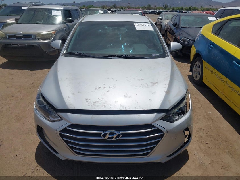 2017 Hyundai Elantra VIN KMHD74LF7HU120964 IAAI salvage auction — UNKNOWN, Salvage (Arizona), sold $1,850 on 2026-07-07 (photo 6)