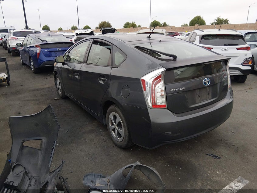 2012 Toyota Prius VIN JTDKN3DUXC1610771 IAAI salvage auction — RIGHT FRONT, Salvage Title, sold $625 on 2026-07-17 (photo 3)