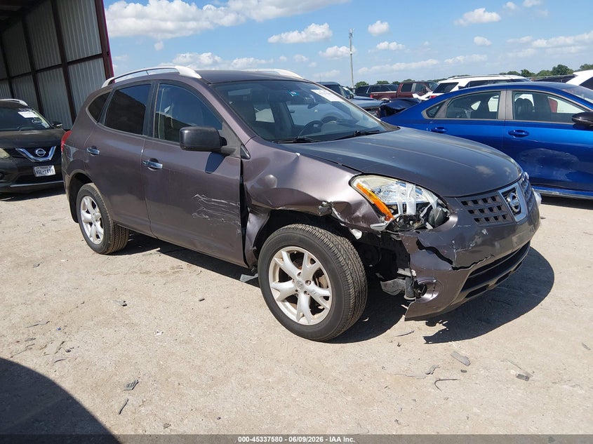 2010 Nissan Rogue VIN JN8AS5MT6AW015931 IAAI salvage auction — FRONT END, Salvage (Texas), sold $500 on 2026-07-28 (photo 1)