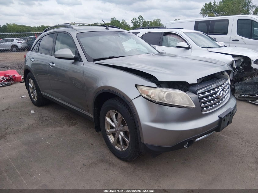 2008 Infiniti Fx VIN JNRAS08W98X209201 IAAI salvage auction — FRONT END, Salvage (Ohio), sold $575 on 2026-07-07 (photo 1)