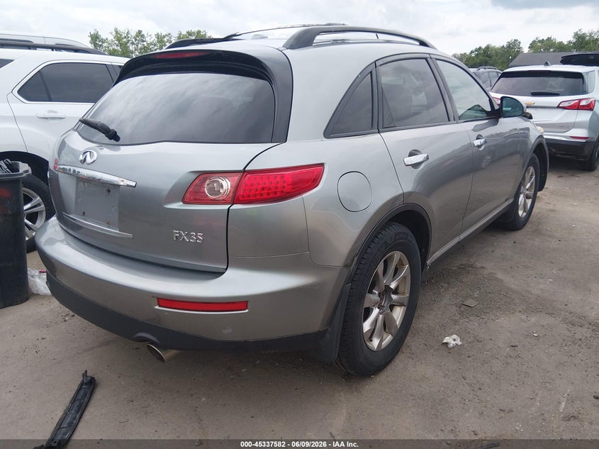 2008 Infiniti Fx VIN JNRAS08W98X209201 IAAI salvage auction — FRONT END, Salvage (Ohio), sold $575 on 2026-07-07 (photo 4)
