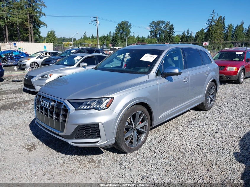 2022 Audi Sq7 VIN WA1VWBF78ND000035 IAAI salvage auction — SIDE, Salvage Title, sold $17,600 on 2026-08-01 (photo 2)