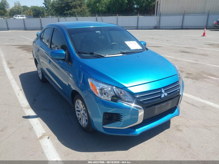 2023 Mitsubishi Mirage VIN ML32FUFJ3PHF00377 IAAI salvage auction — REAR END, Salvage Title, sold $2,800 on 2026-07-21 (photo 1)