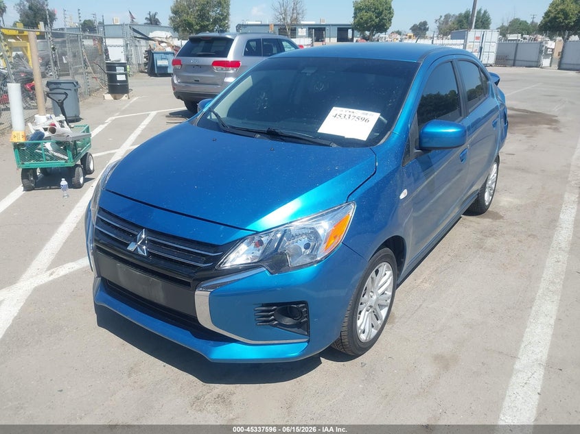 2023 Mitsubishi Mirage VIN ML32FUFJ3PHF00377 IAAI salvage auction — REAR END, Salvage Title, sold $2,800 on 2026-07-21 (photo 2)
