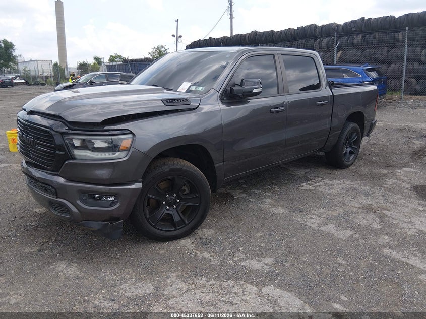 2021 Ram 1500 VIN 1C6SRFFT3MN807096 IAAI salvage auction — FRONT END, Salvage Title, sold $4,150 on 2026-07-19 (photo 2)