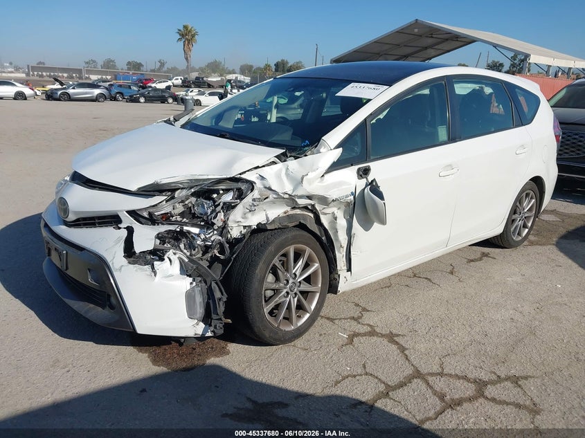 2017 Toyota Prius v VIN JTDZN3EU6HJ061042 IAAI salvage auction — FRONT END, Salvage (California), sold $3,450 on 2026-07-13 (photo 2)