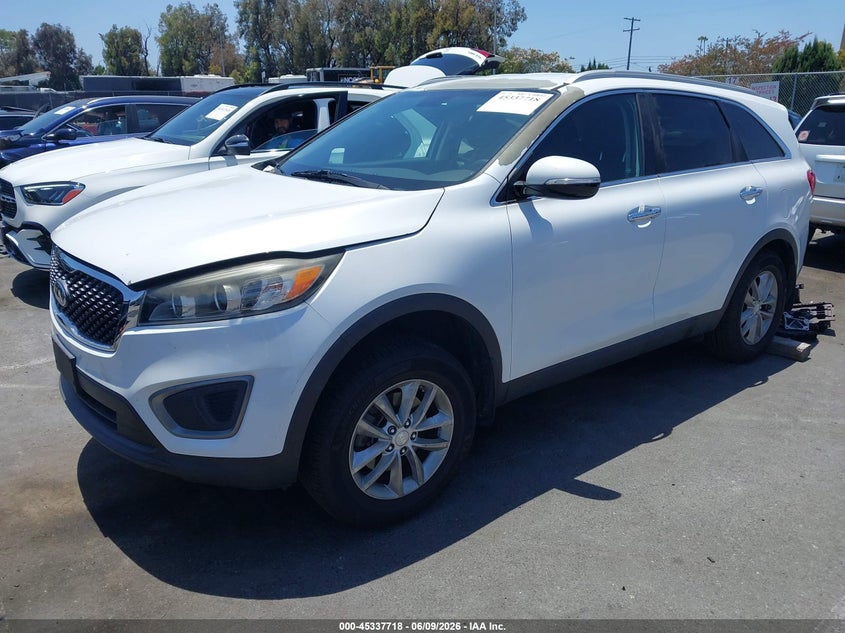 2016 Kia Sorento VIN 5XYPG4A36GG101915 IAAI salvage auction — THEFT, Salvage Title, sold $350 on 2026-07-09 (photo 2)