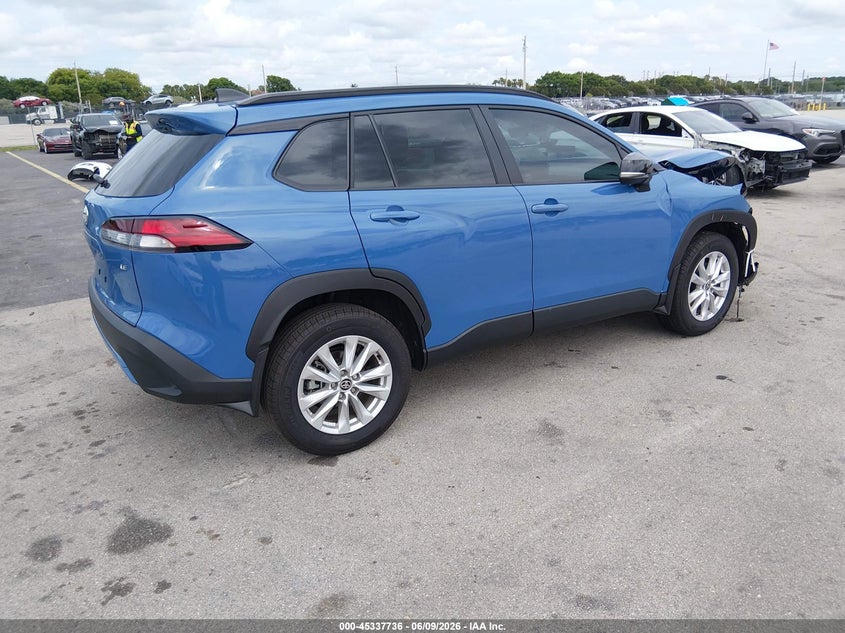 2026 Toyota Corolla cross VIN 7MUCAAAG8TV157293 IAAI salvage auction — RIGHT FRONT, Rebuildable (Florida), sold $10,600 on 2026-07-09 (photo 4)