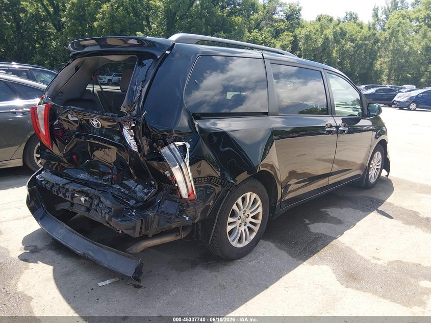 2017 Toyota Sienna VIN 5TDYZ3DC9HS873446 IAAI salvage auction — FRONT & REAR, Salvage (Missouri), sold $3,225 on 2026-07-15 (photo 4)