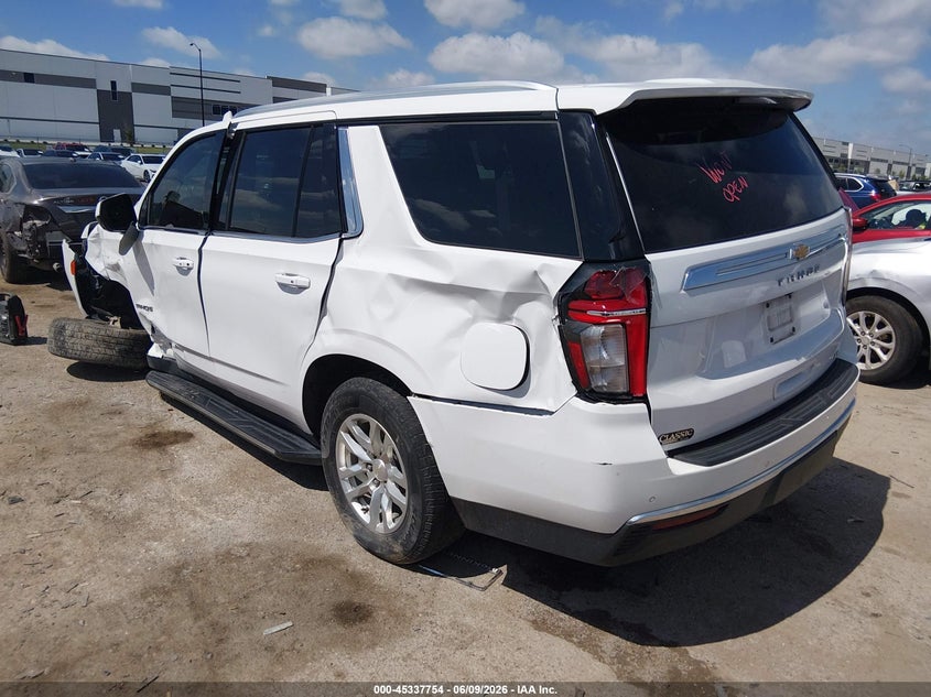 2022 Chevrolet Tahoe VIN 1GNSCNKDXNR152651 IAAI salvage auction — LEFT SIDE, Salvage Title, sold $14,300 on 2026-07-30 (photo 3)
