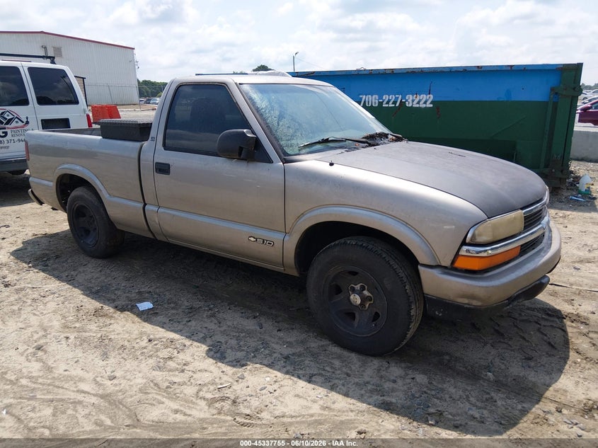 2000 Chevrolet S-10 pickup VIN 1GCCS144XY8177436 IAAI salvage auction — TRANSMISSION, Clear (Georgia), sold $275 on 2026-07-09 (photo 1)