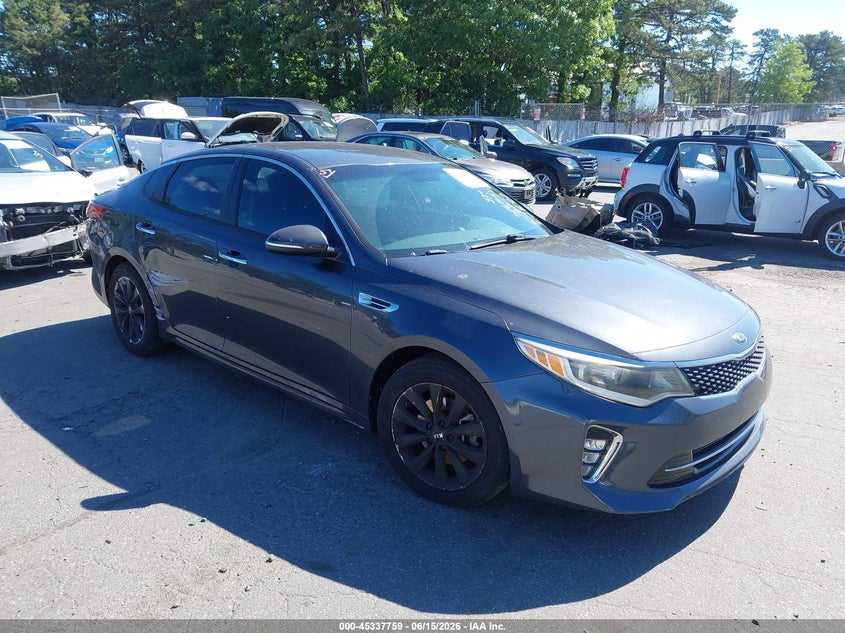 2018 Kia Optima VIN 5XXGT4L36JG202568 IAAI salvage auction — THEFT, Salvage (South Carolina), sold $25 on 2026-07-28 (photo 1)