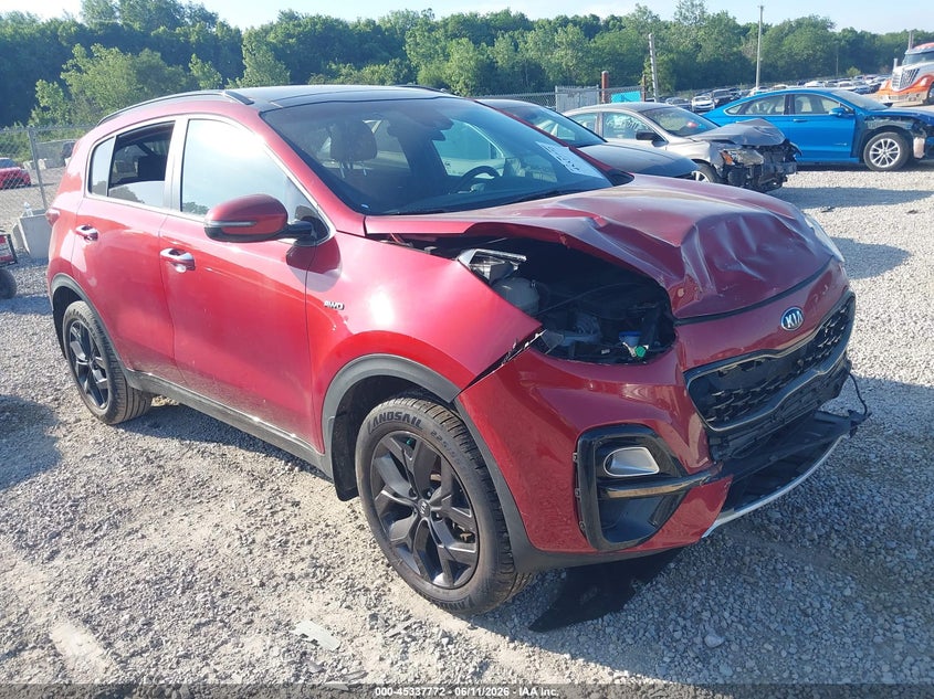 2020 Kia Sportage VIN KNDP6CAC8L7826565 IAAI salvage auction — FRONT END, Salvage (Ohio), sold $3,150 on 2026-07-08 (photo 1)