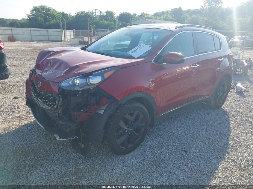 2020 Kia Sportage VIN KNDP6CAC8L7826565 IAAI salvage auction — FRONT END, Salvage (Ohio), sold $3,150 on 2026-07-08 (photo 2)