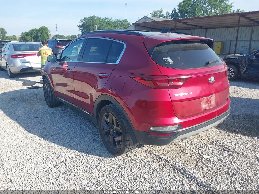 2020 Kia Sportage VIN KNDP6CAC8L7826565 IAAI salvage auction — FRONT END, Salvage (Ohio), sold $3,150 on 2026-07-08 (photo 3)
