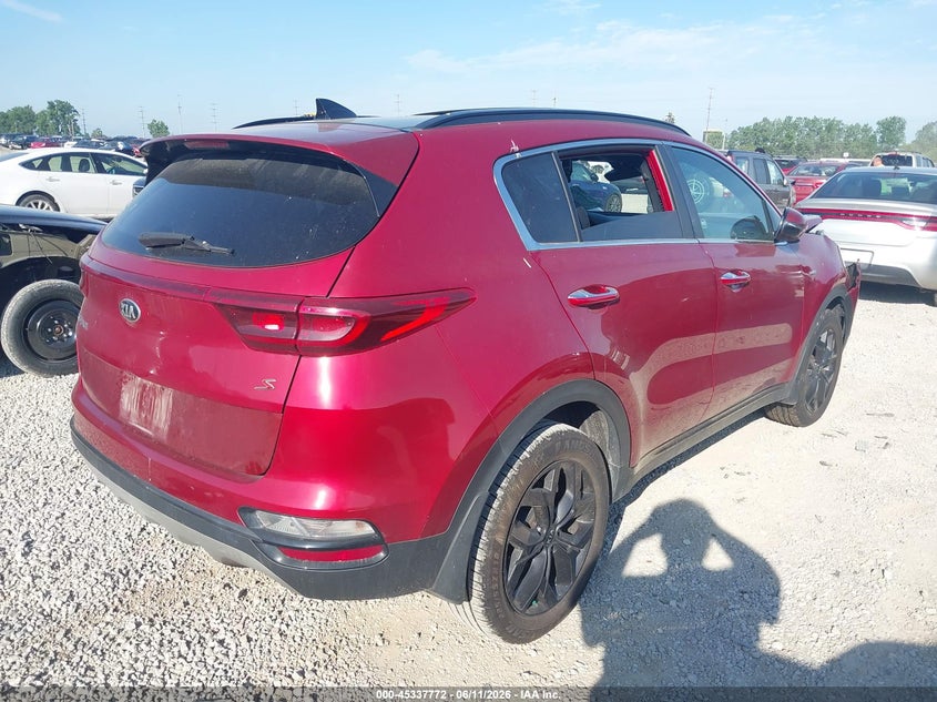 2020 Kia Sportage VIN KNDP6CAC8L7826565 IAAI salvage auction — FRONT END, Salvage (Ohio), sold $3,150 on 2026-07-08 (photo 4)