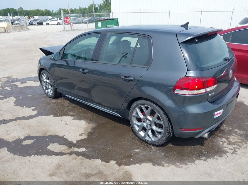 2013 Volkswagen Gti VIN WVWHD7AJ6DW134635 IAAI salvage auction — ENGINE DAMAGE, Clear (Virginia), sold $325 on 2026-07-11 (photo 3)