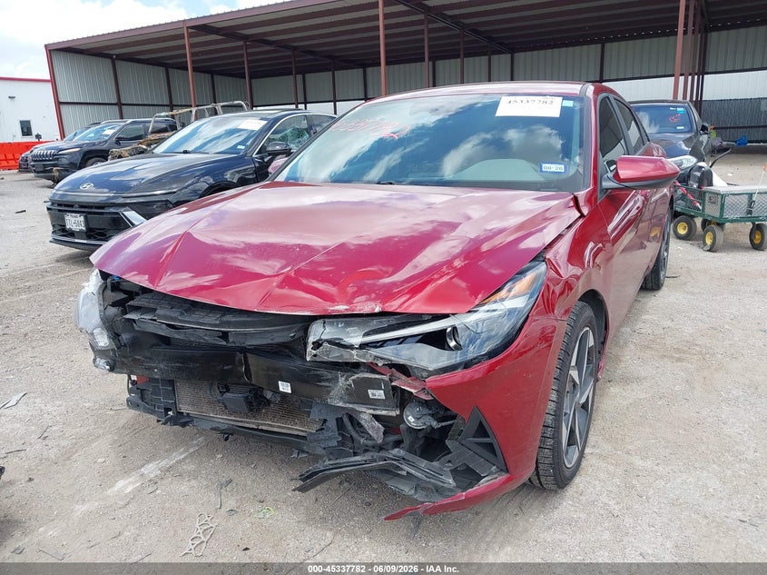 2023 Hyundai Elantra VIN KMHLS4AG8PU563919 IAAI salvage auction — FRONT END, Salvage (Texas), sold $2,250 on 2026-07-28 (photo 2)