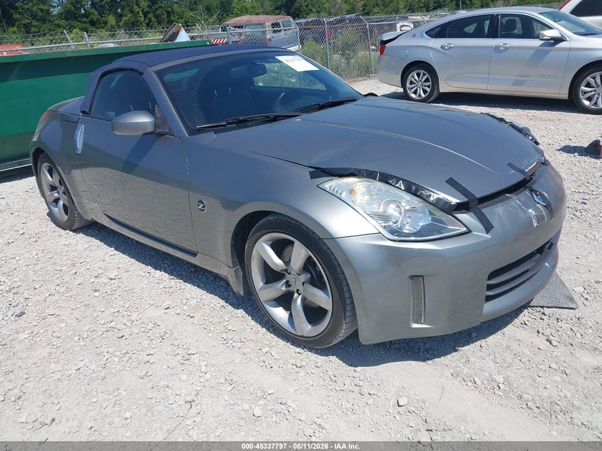 2006 Nissan 350z VIN JN1AZ36A56M455409 IAAI salvage auction — FRONT END, Salvage (North Carolina), sold $1,300 on 2026-07-09 (photo 1)
