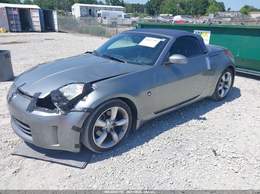 2006 Nissan 350z VIN JN1AZ36A56M455409 IAAI salvage auction — FRONT END, Salvage (North Carolina), sold $1,300 on 2026-07-09 (photo 2)
