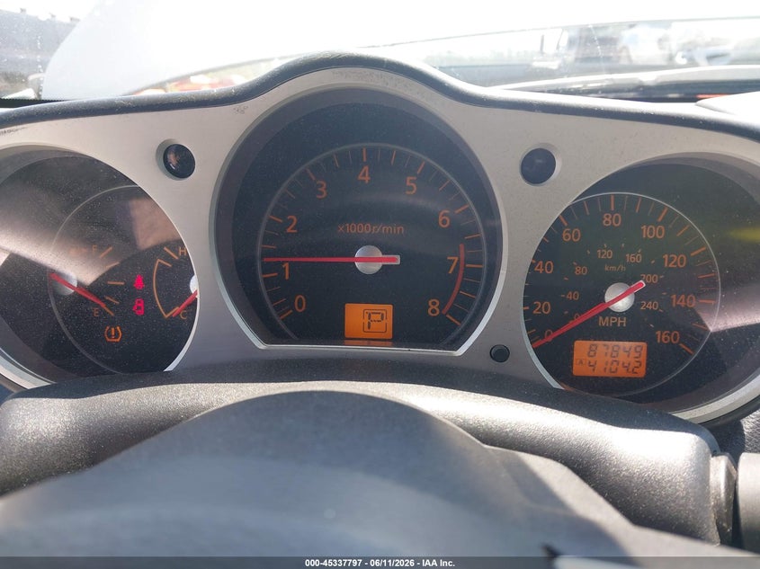 2006 Nissan 350z VIN JN1AZ36A56M455409 IAAI salvage auction — FRONT END, Salvage (North Carolina), sold $1,300 on 2026-07-09 (photo 7)
