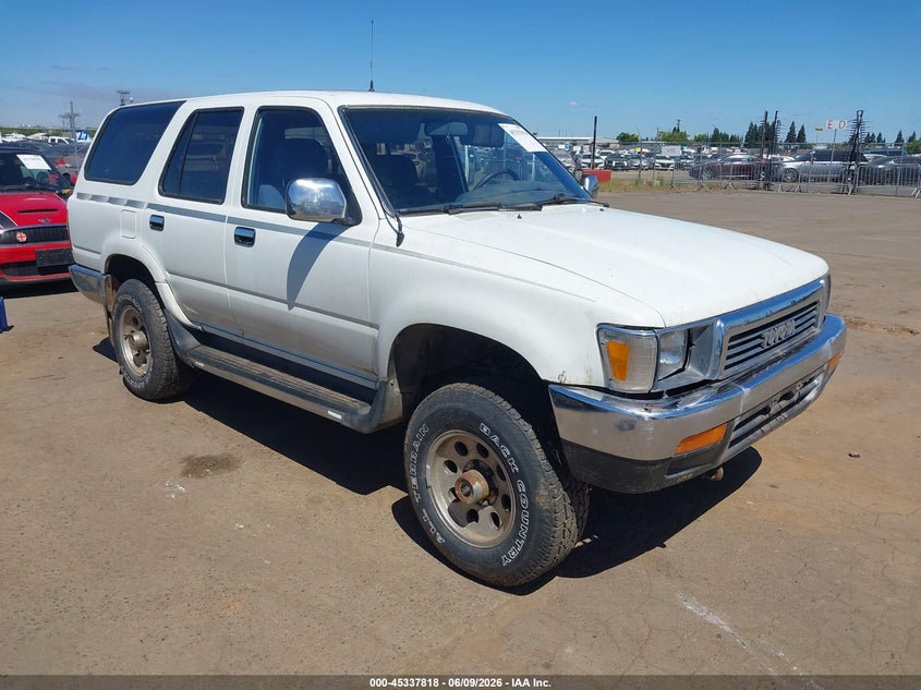 1991 Toyota 4runner VIN JT3VN39W8M8013798 IAAI salvage auction — NORMAL WEAR, Clear - Dealer Only (California), sold $375 on 2026-07-08 (photo 1)