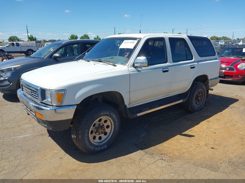 1991 Toyota 4runner VIN JT3VN39W8M8013798 IAAI salvage auction — NORMAL WEAR, Clear - Dealer Only (California), sold $375 on 2026-07-08 (photo 2)