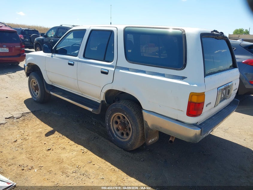 1991 Toyota 4runner VIN JT3VN39W8M8013798 IAAI salvage auction — NORMAL WEAR, Clear - Dealer Only (California), sold $375 on 2026-07-08 (photo 3)