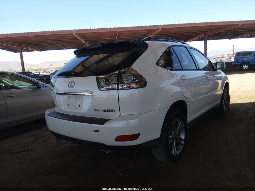 2007 Lexus Rx VIN JTJGW31U072005338 IAAI salvage auction — LEFT REAR, Salvage (Arizona), sold $425 on 2026-07-14 (photo 4)