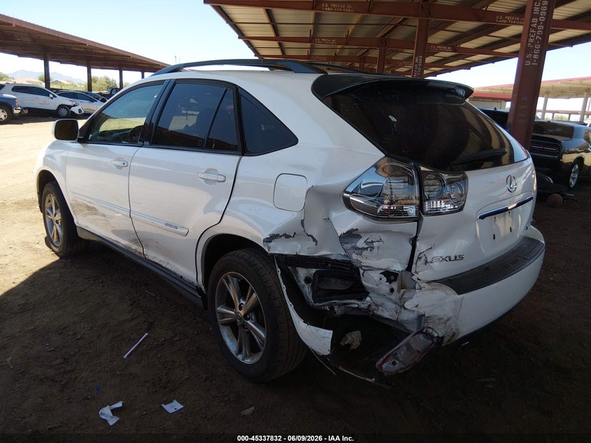 2007 Lexus Rx VIN JTJGW31U072005338 IAAI salvage auction — LEFT REAR, Salvage (Arizona), sold $425 on 2026-07-14 (photo 6)