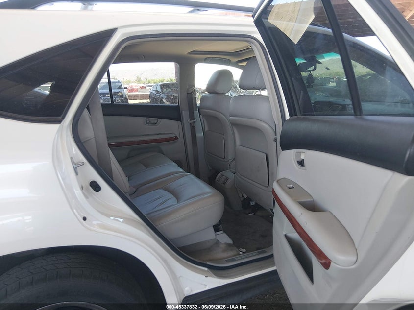 2007 Lexus Rx VIN JTJGW31U072005338 IAAI salvage auction — LEFT REAR, Salvage (Arizona), sold $425 on 2026-07-14 (photo 8)