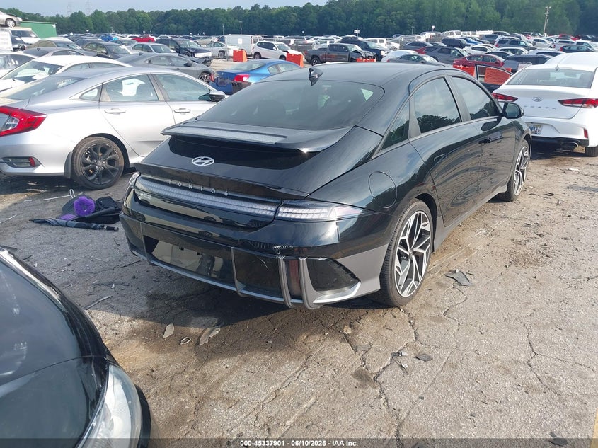 2023 Hyundai Ioniq 6 VIN KMHM34AA3PA048857 IAAI salvage auction — REAR END, Salvage (Georgia), sold $12,000 on 2026-08-20 (photo 4)