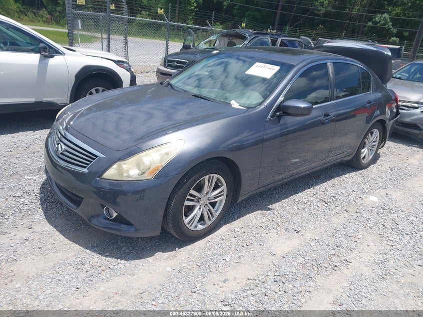 2012 Infiniti G VIN JN1CV6AP0CM936505 IAAI salvage auction — REAR END, Salvage Title, sold $250 on 2026-07-17 (photo 2)