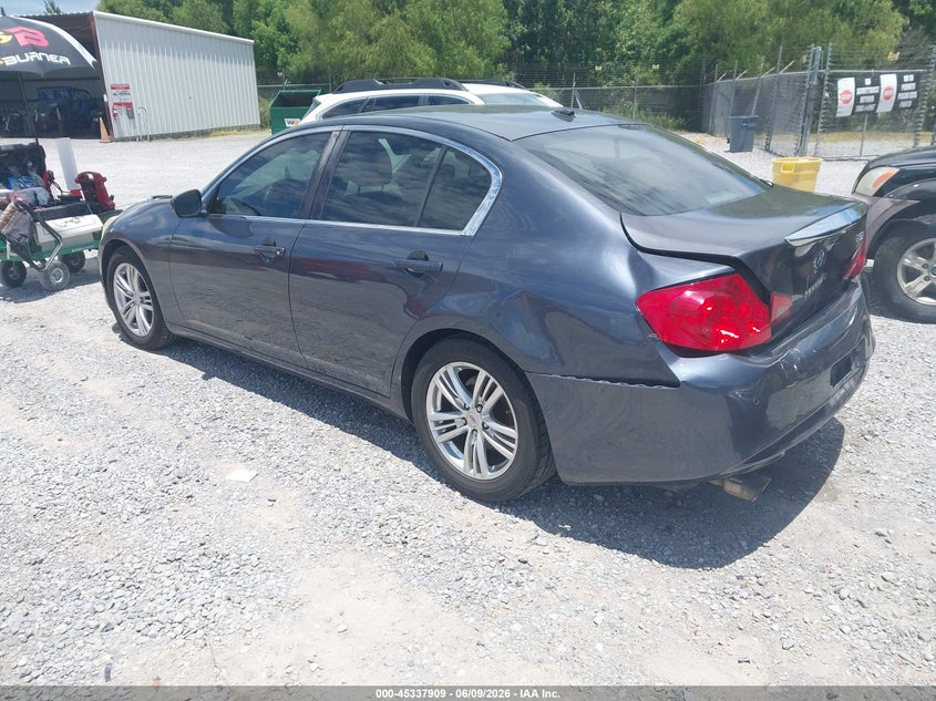 2012 Infiniti G VIN JN1CV6AP0CM936505 IAAI salvage auction — REAR END, Salvage Title, sold $250 on 2026-07-17 (photo 3)