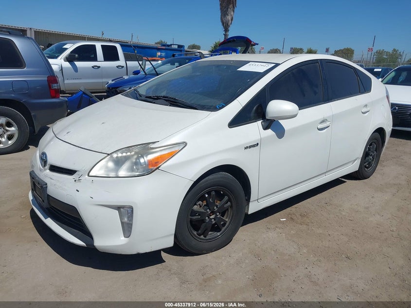 2012 Toyota Prius VIN JTDKN3DU9C5511741 IAAI salvage auction — UNKNOWN, Salvage Title, sold $3,050 on 2026-07-22 (photo 2)