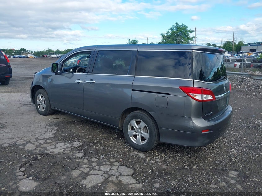 2015 Nissan Quest VIN JN8AE2KP9F9125115 IAAI salvage auction — LEFT FRONT, Salvage (Pennsylvania), sold $1,675 on 2026-07-10 (photo 3)